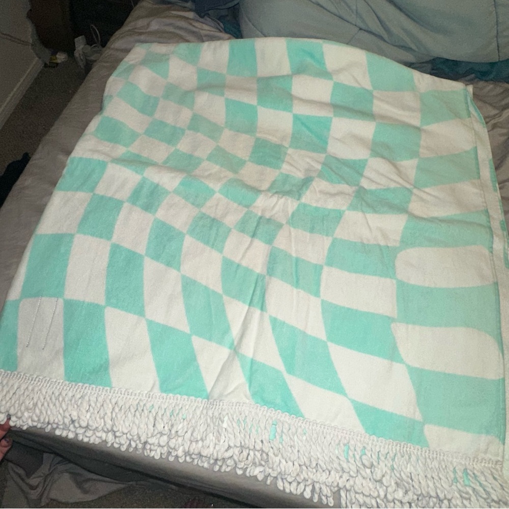 Moana Bikini White and Mint Beach Blanket